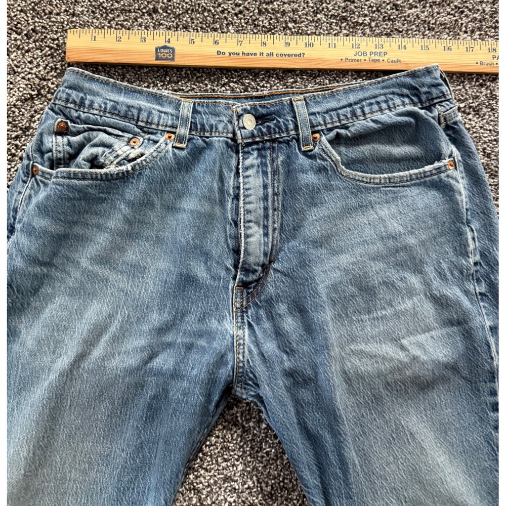 Levis 505 Regular Fit Straight Leg Jeans Medium Wash 33x32 00505-2309